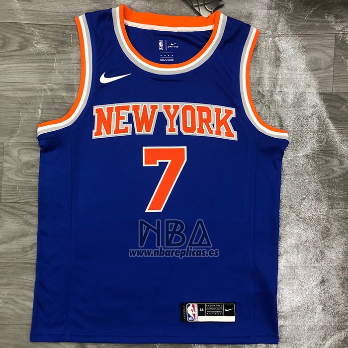 Camiseta New York Knicks Carmelo Anthony NO 7 Icon Azul